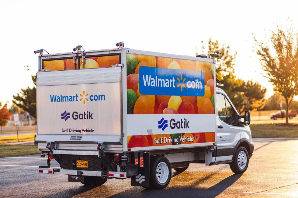 Walmart autonomous delivery van