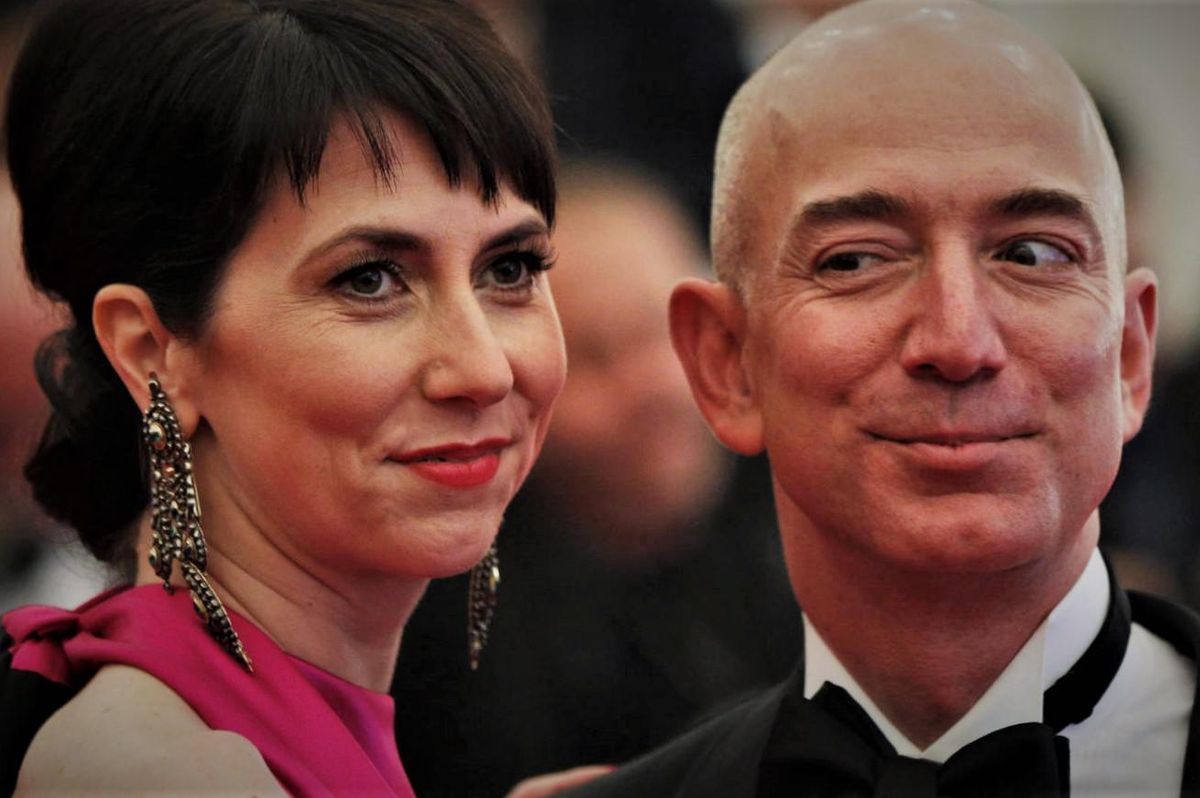 Mackenzie Scott and Jeff Bezos
