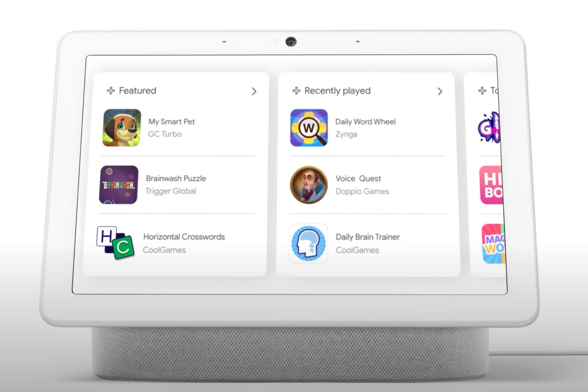 Games on Google / Nest smart displays