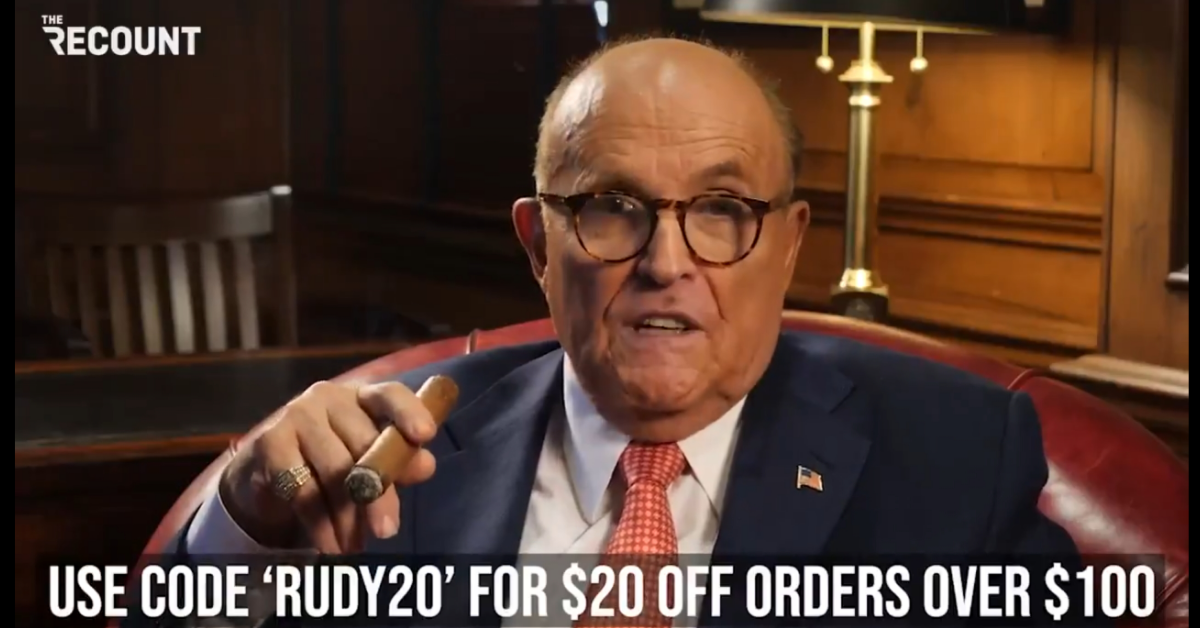 Giuliani Sells Cigars And Gold Coins On His YouTube Channel: VIDEO ...