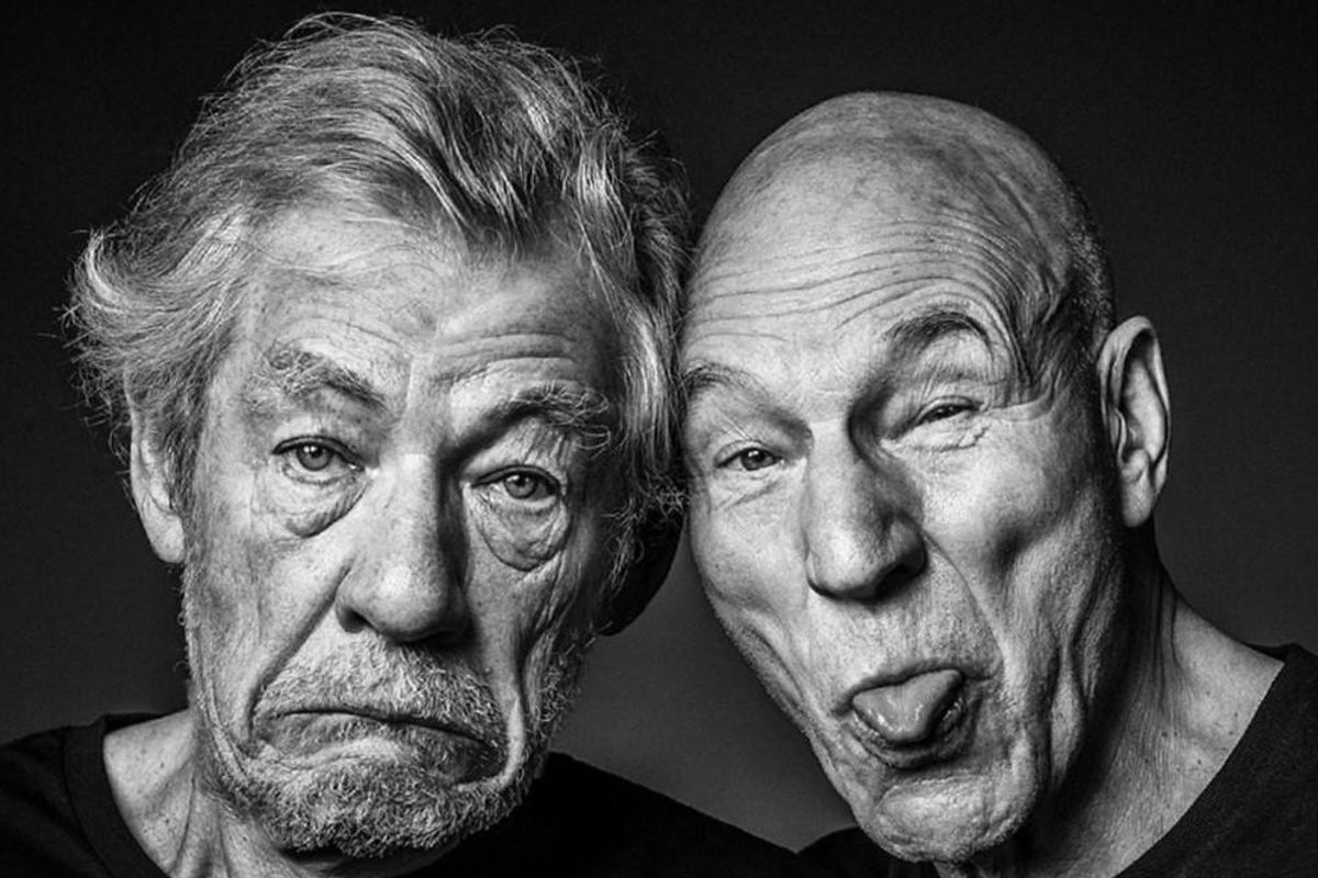 Ian McKellen and Patrick Stewart