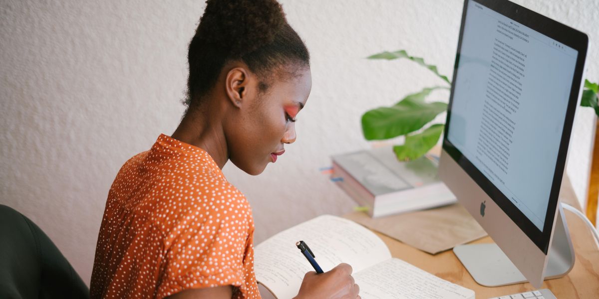 photo-of-black-woman-working