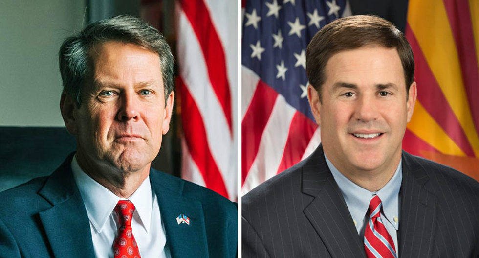 Trump attacks 2 GOP governors on flight to Georgia rally: 'Republicans will NEVER forget this' - Raw Story - Celebrating 16 Years of Independent Journalism