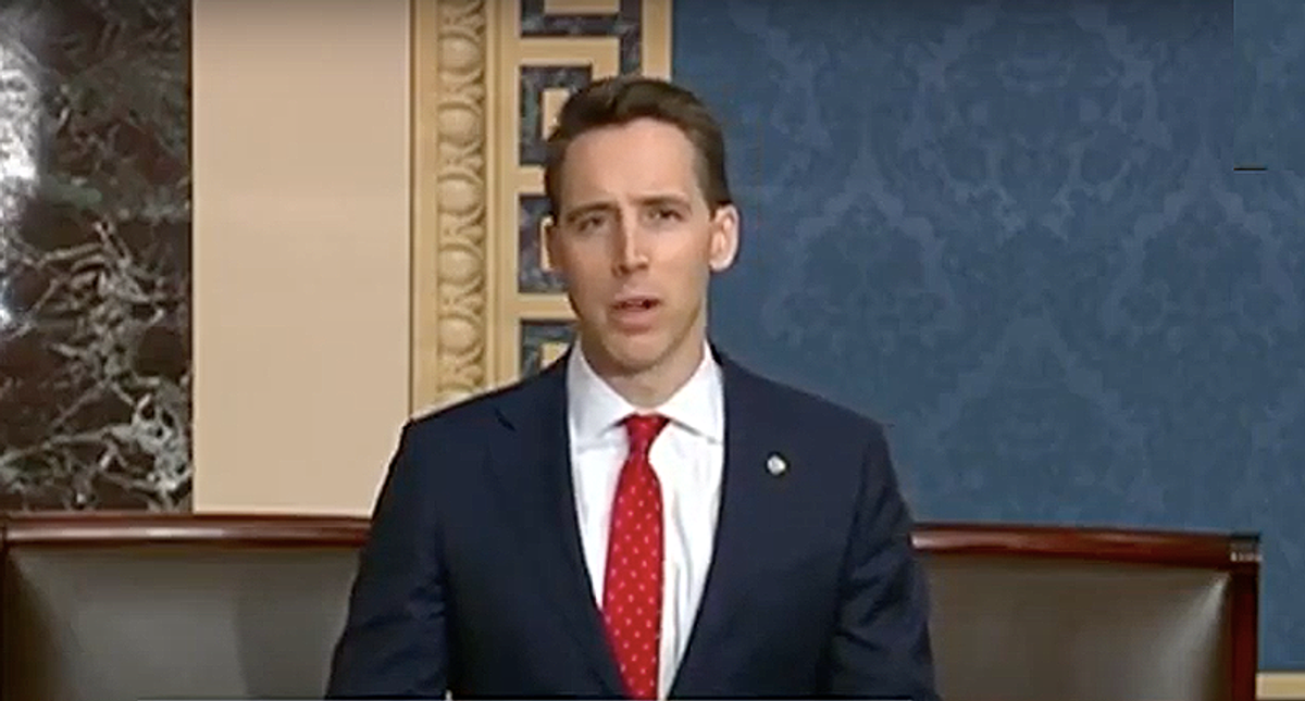 Hallmark demands Josh Hawley return $3,000 in donations after failed Capitol Hill coup