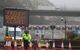 Police and port staff at the Port of Dover in Kent which has been closed after the French government's announcement it will not accept any passengers arriving from the UK for the next 48 hours amid fears over the new mutant coronavirus strain