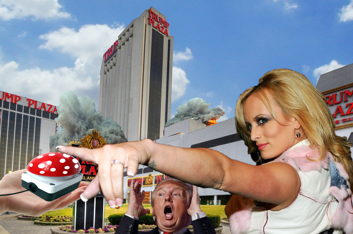 Stormy Daniels Trump Plaza Demolition