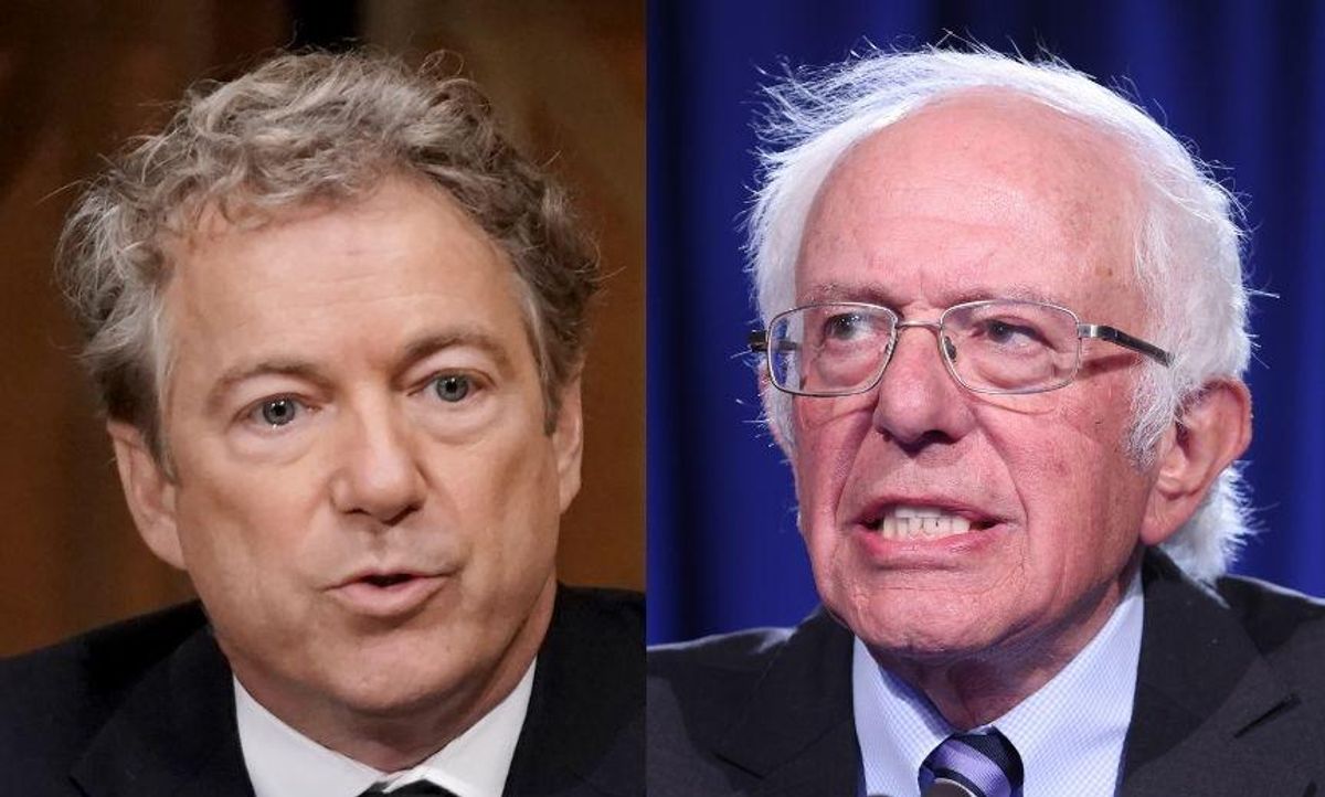Bernie Perfectly Shames Rand Paul After His Sarcastic Speech Asking 'Why Not $2,000?' Payments
