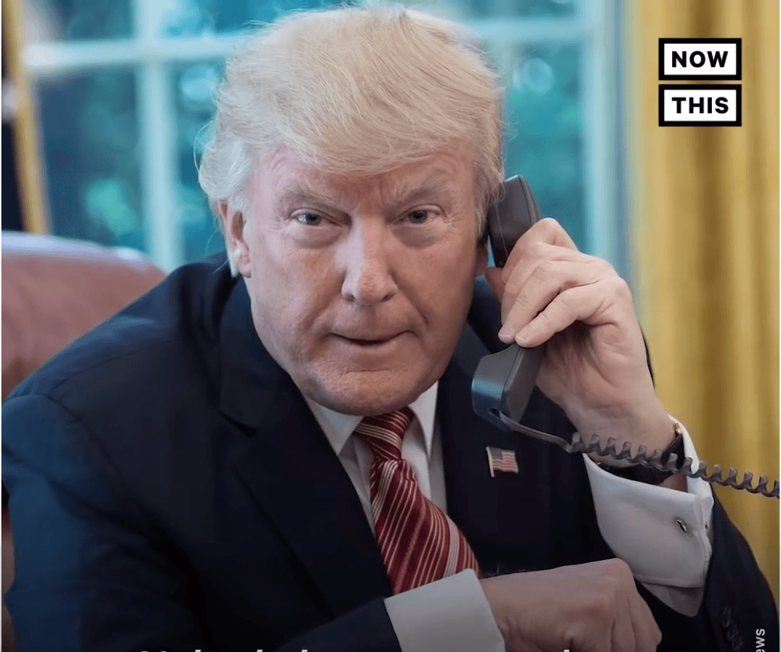 President Trump On Phone