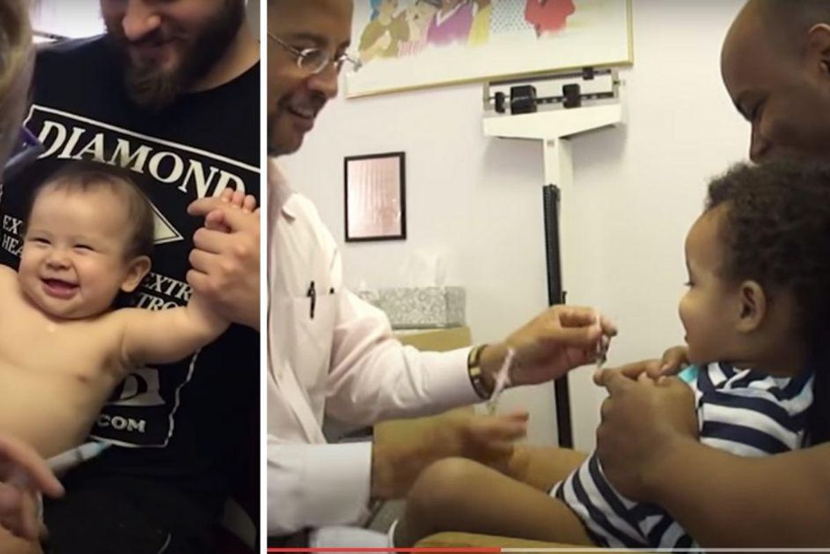 Adults want vaccines to be administered the way these awesome doctors give shots to kids