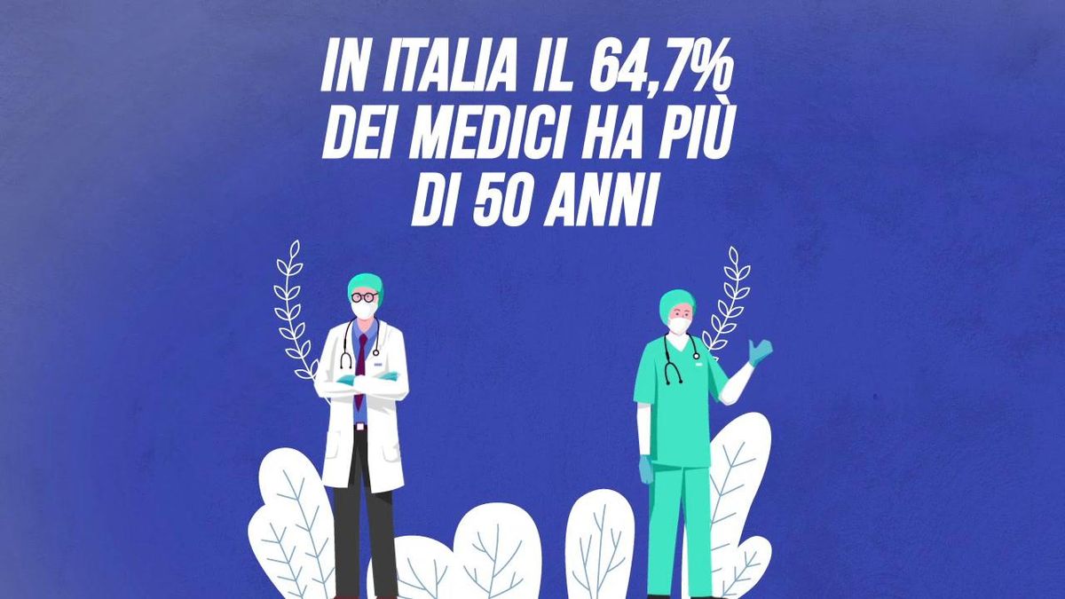 Il 64,7% dei medici ha più di 50 anni, solo l’11% è under 40