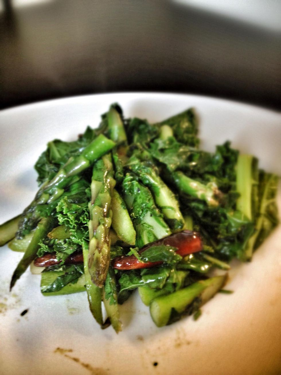 How to cook asparagus & kale B+C Guides
