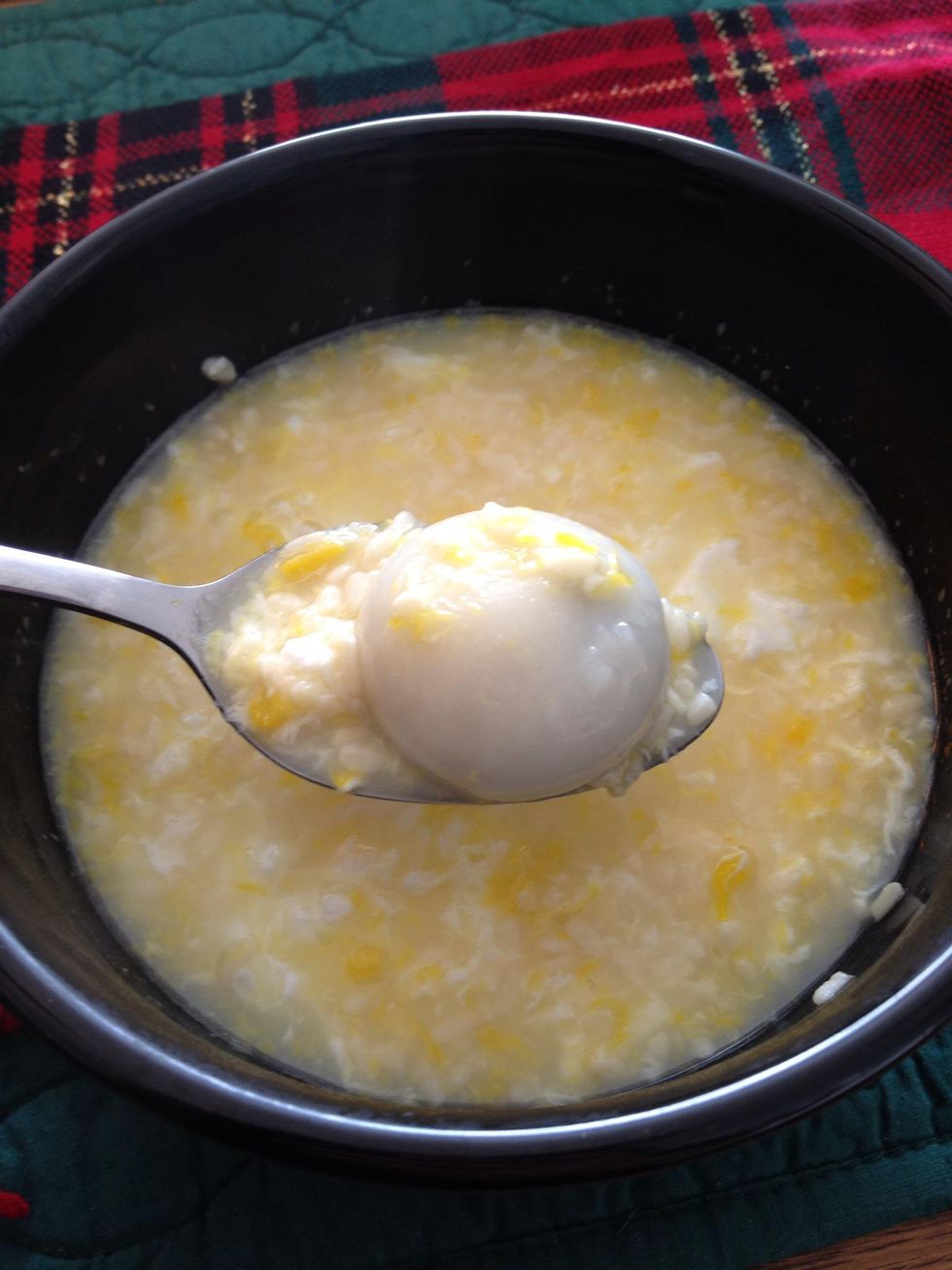 How to cook sweet egged glutinous rice ball soup - B+C Guides