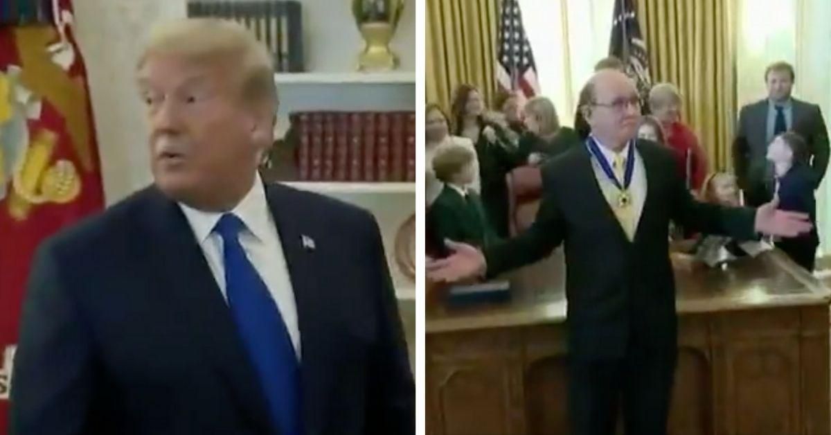 Trump Leaves Oval Office Medal Ceremony Attendees Speechless After Abruptly Walking Out