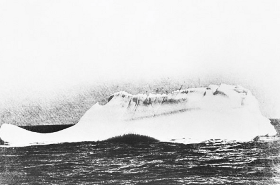 10. Here's a picture of the actual iceberg the Titanic collided with ...