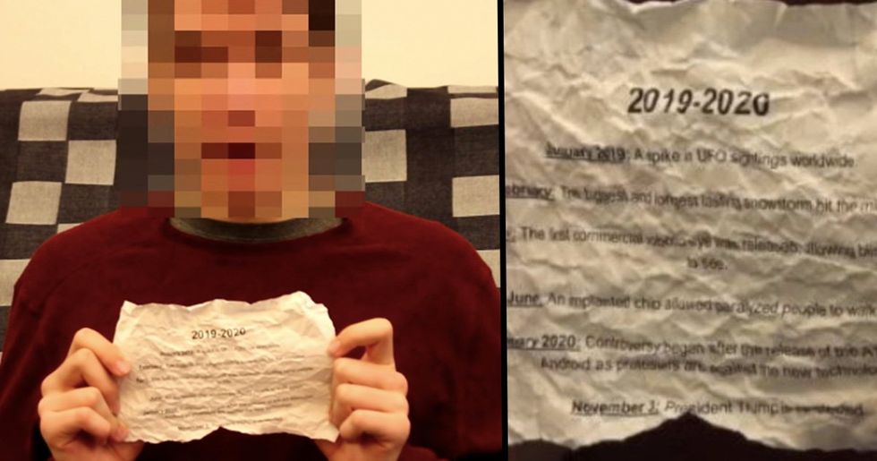 Man Claiming to Be Time Traveler Makes Fascinating Predictions About This Year 22 Words