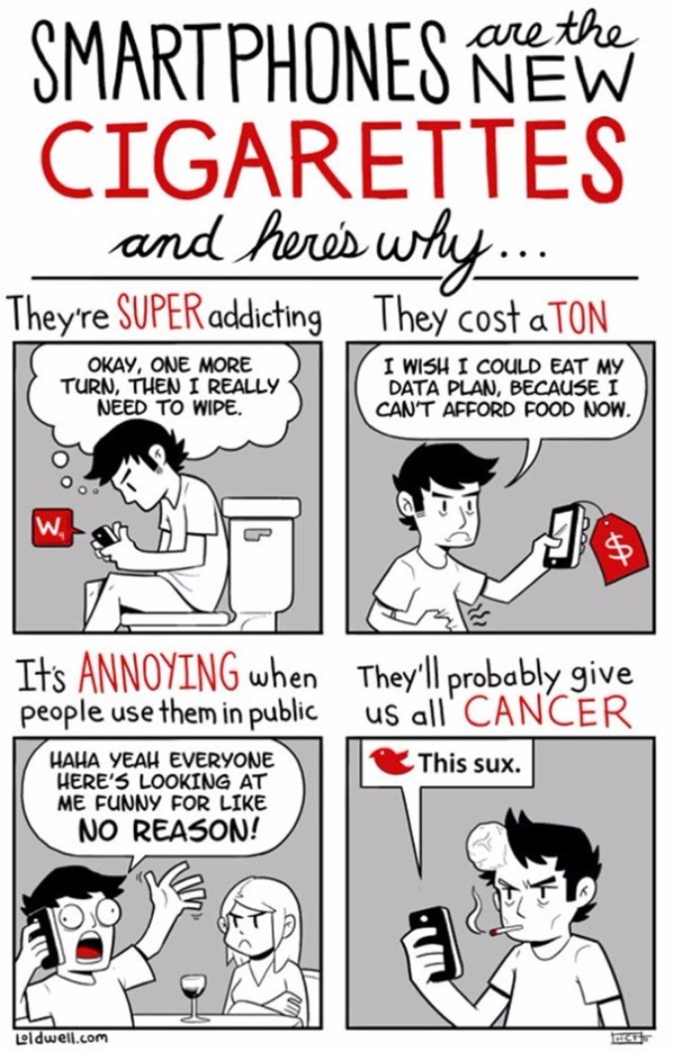 40 Hilarious Cartoons That Perfectly Capture Your Smartphone Addiction 22 Words