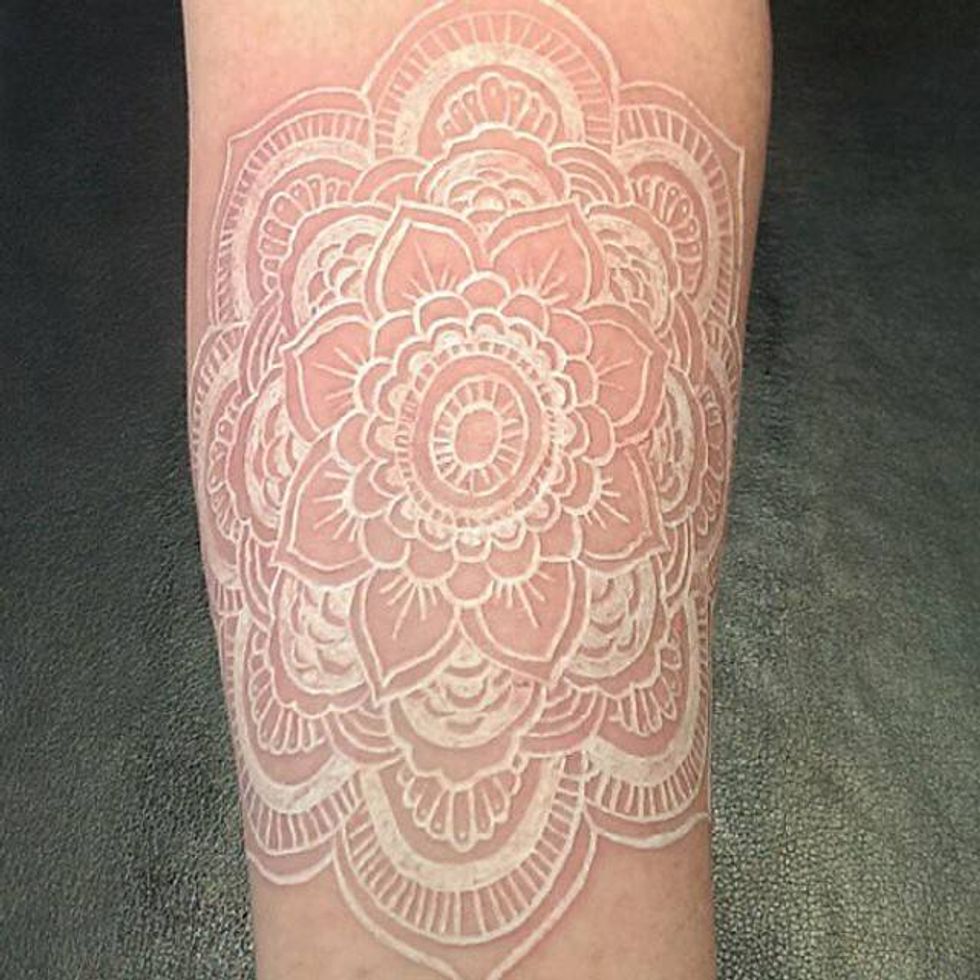 19 White Ink Tattoos That Show How Striking This New Type of Body Art