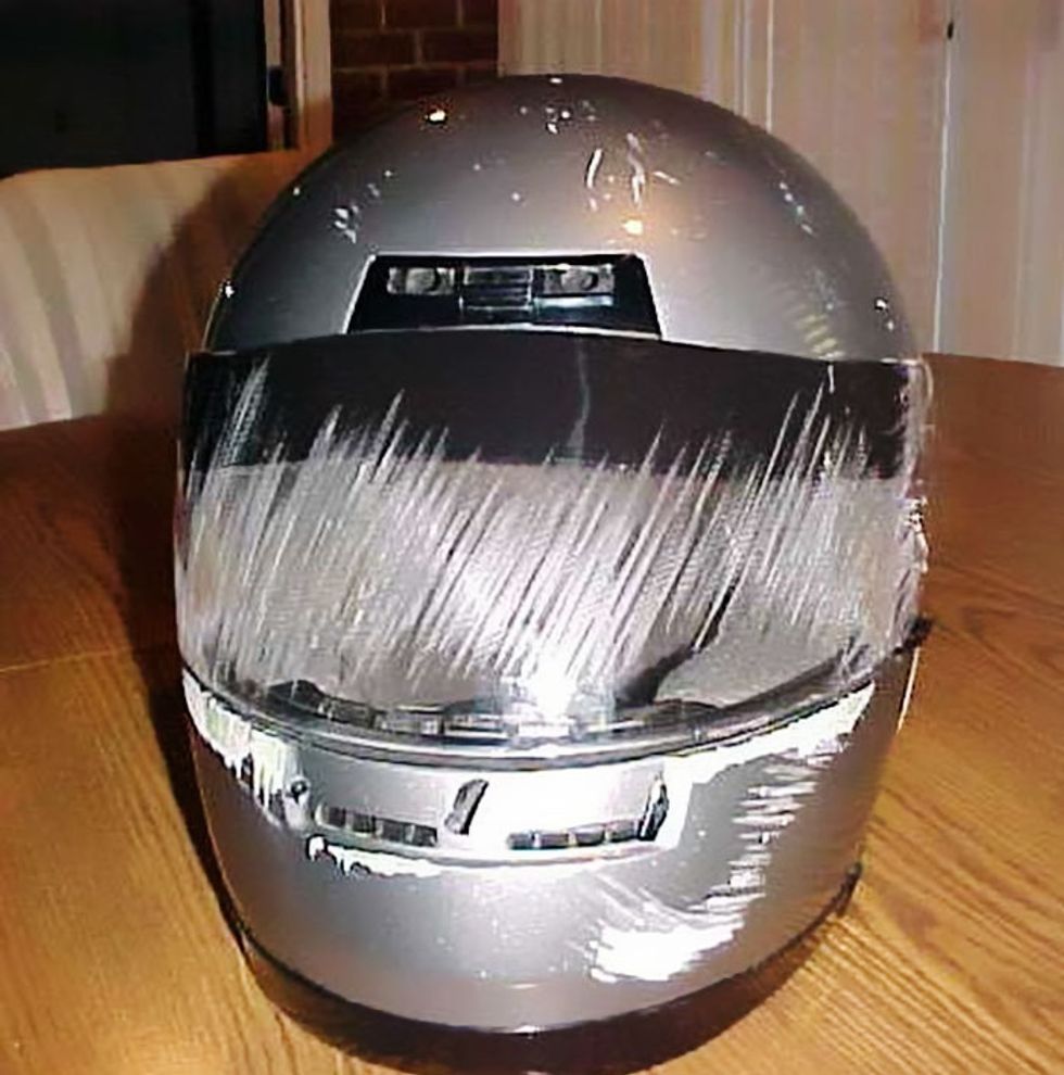 28 Shocking Photos of Post-Crash Helmets That Are Powerful Reminders To