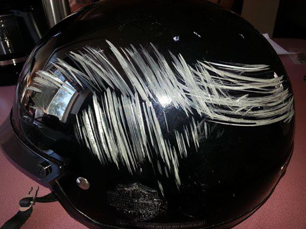 28 Shocking Photos of Post-Crash Helmets That Are Powerful Reminders To