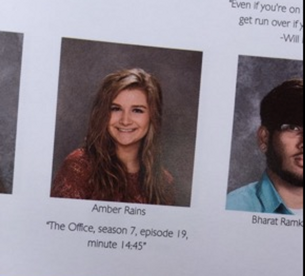 Student Cleverly Uses Slightly Aggressive The Office Quote In Yearbook 22 Words Student Cleverly Uses Slightly Aggressive The Office Quote In Yearbook 22 Words