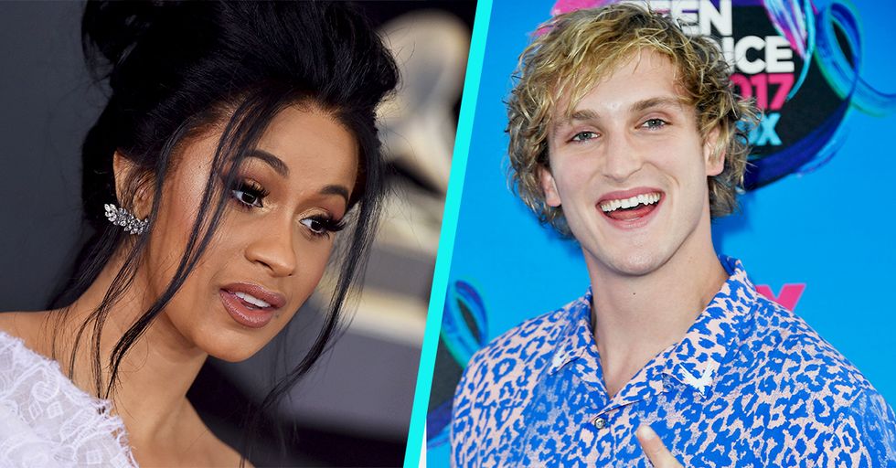 Logan Paul Is Getting Dragged For A Ridiculous Comment He Left On Cardi