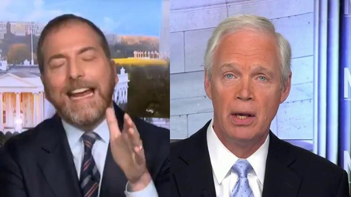 'I’ve had enough of hearing this': Chuck Todd snaps at Ron Johnson for pushing debunked conspiracies