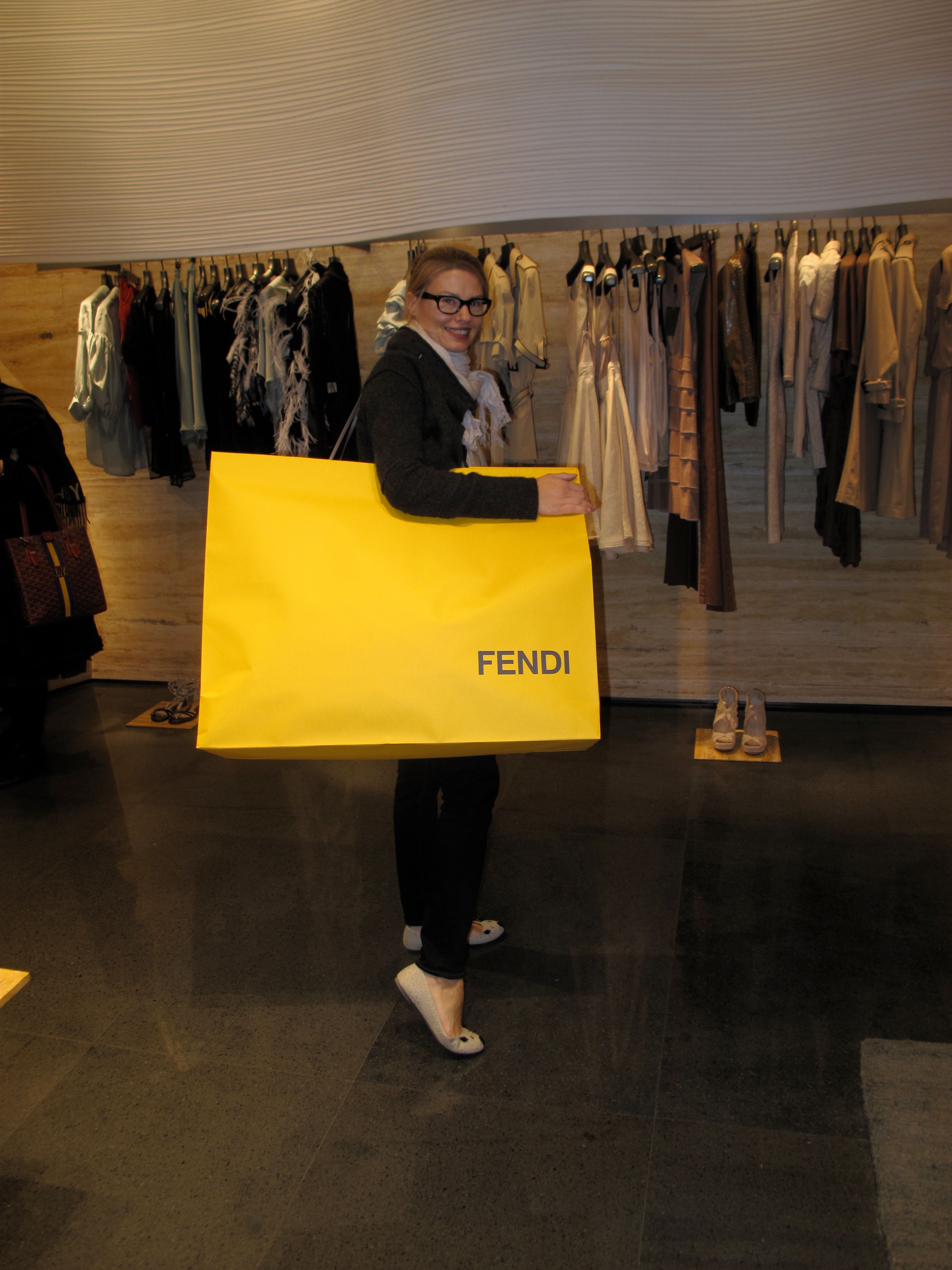 fendi paper shopping bag