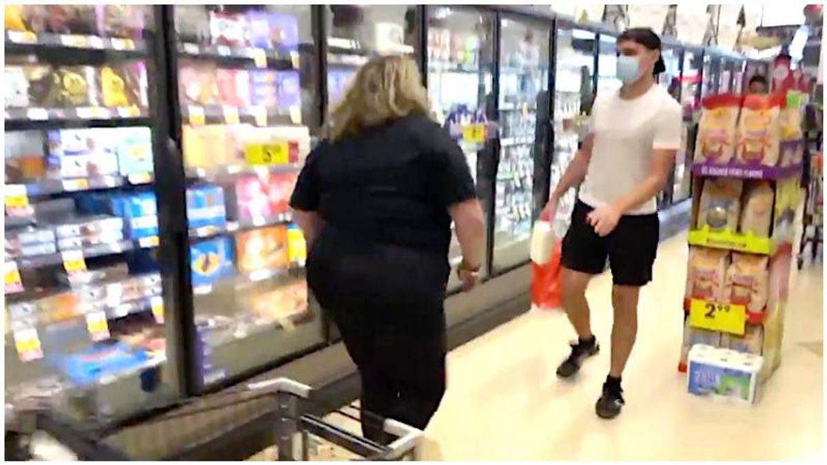 WATCH: Chaos erupts as anti-maskers harass and assault people while storming California shopping mall
