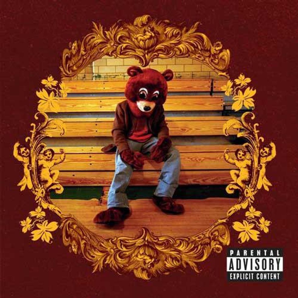 Kanye West's "The College Dropout" album cover