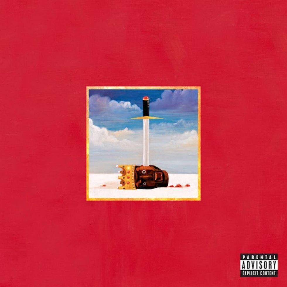 Kanye West's "My Beautiful Dark Twisted Fantasy" album cover