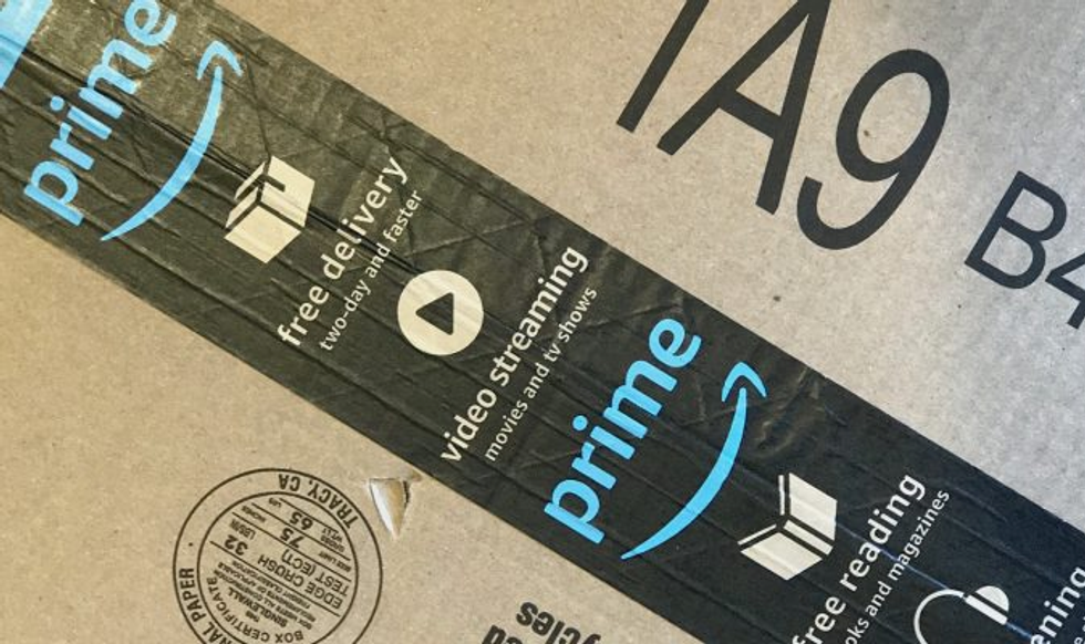 An amazon box.