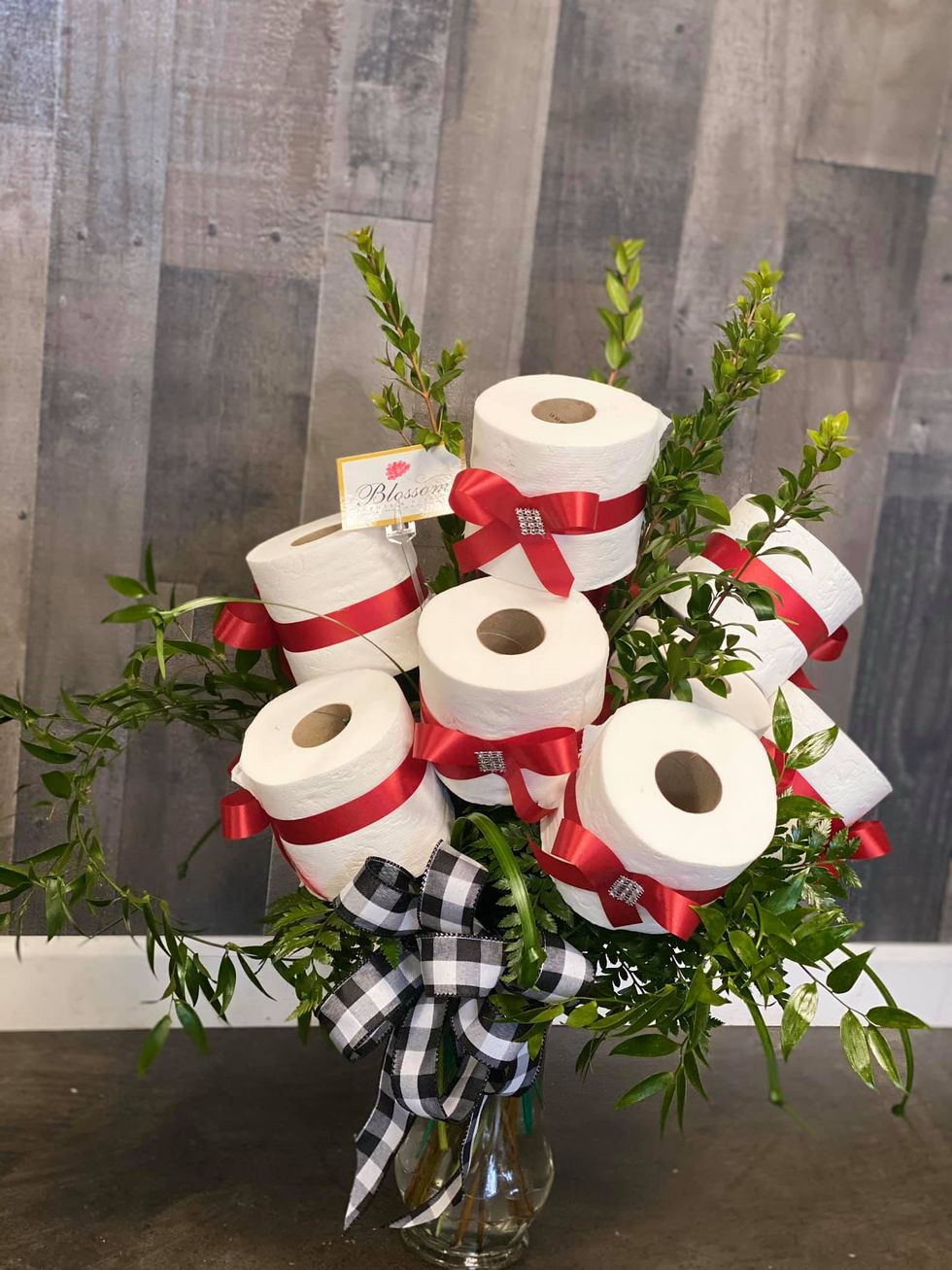 Florist Creates Toilet Paper Bouquets as a Joke Until Demand for Them