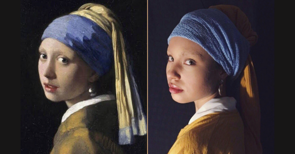 People Are Hilariously Recreating Famous Works of Art in Quarantine ...