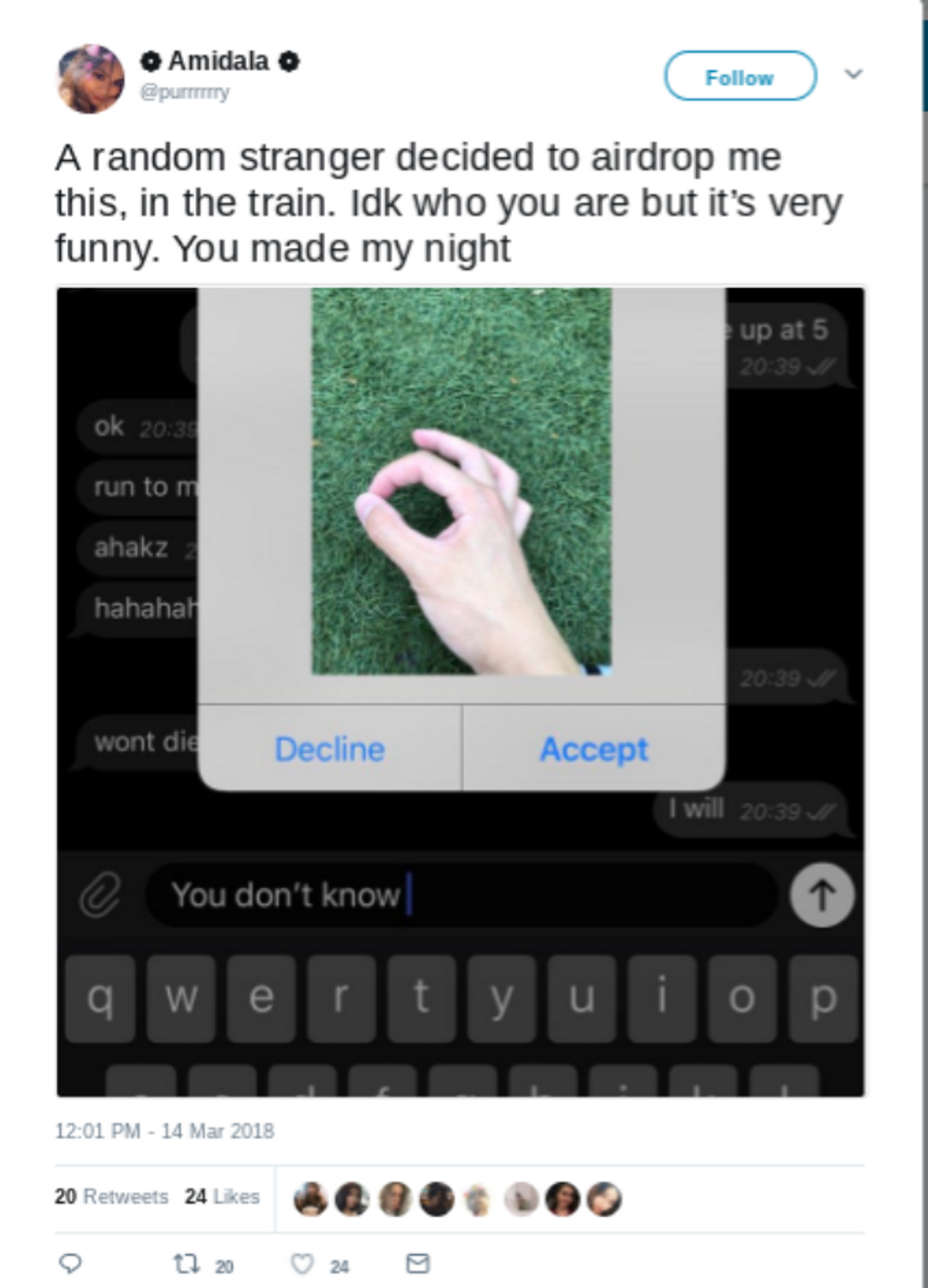 Funny Airdrop Photos To Send / Saw This Airdrop Recipient Name In A