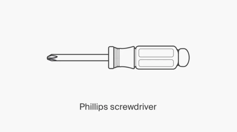 A photo of a Phillips screwdriver