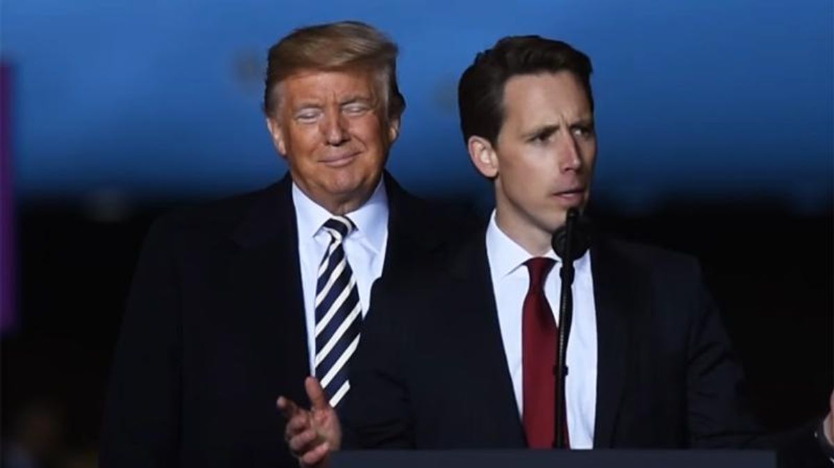 'Trump without the stupidity': Columnist warns Josh Hawley is the president's heir apparent