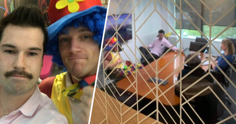 Man Being Fired Brings Emotional Support Clown To Meeting 22 Words