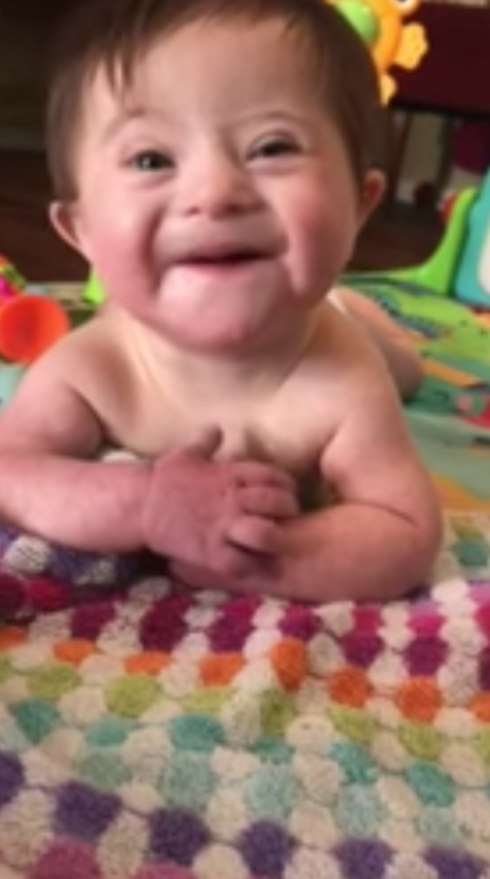 Adorable Baby Girl With Down S Syndrome Has Gone Viral As She Smiles For New Adoptive Mom 22 Words Adorable Baby Girl With Down S Syndrome Has Gone Viral As She Smiles For New Adoptive Mom 22 Words