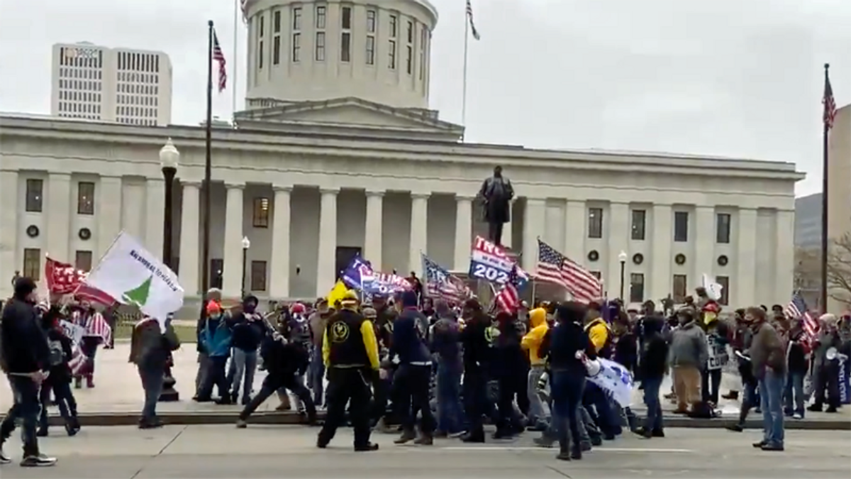 With America on edge and Trump still in power, state capitols on guard against far-right shock troops'