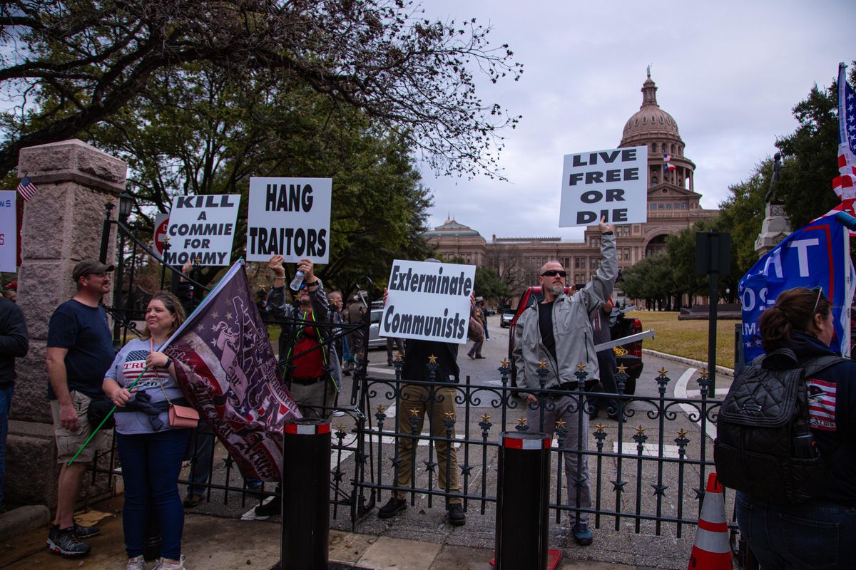 PHOTOS: Hundreds of Trump supporters protest election results at the Texas Capitol
