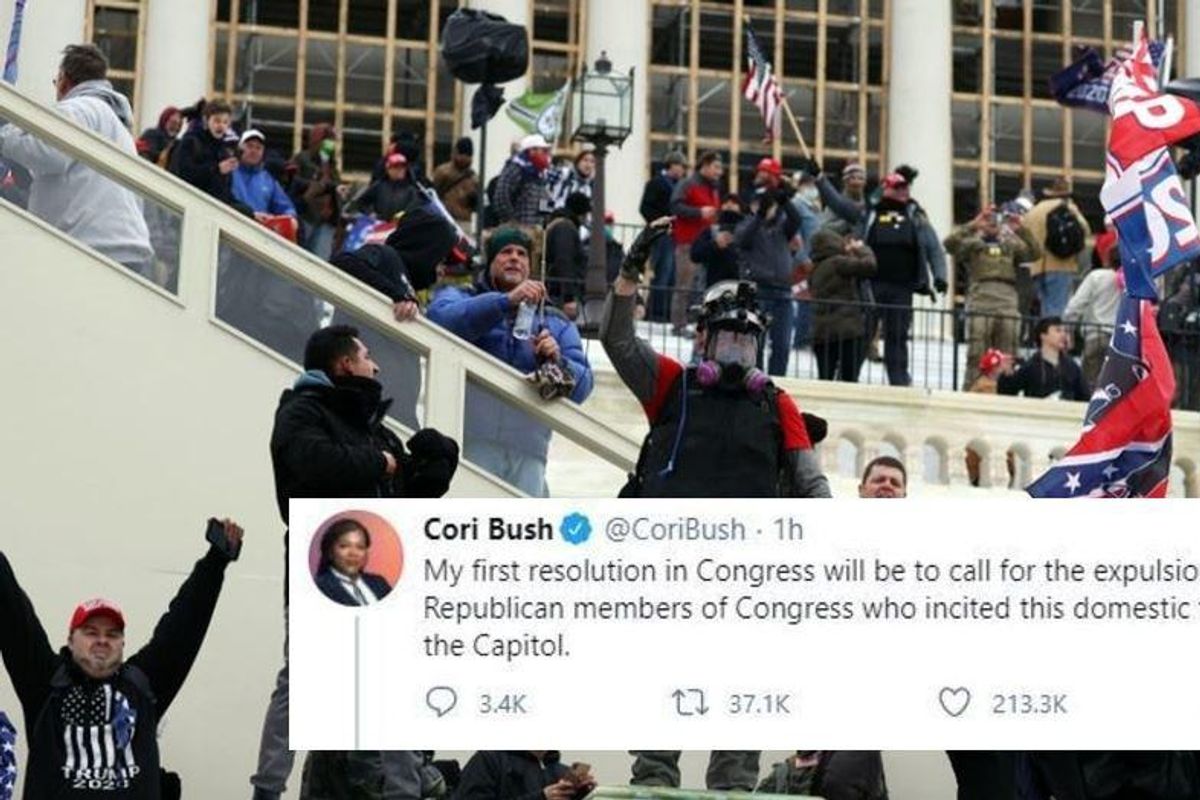 Cori Bush calls for the expulsion of GOP lawmakers who 'incited' attack on U.S. Capitol