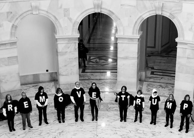 "Remove Trump" protestors 