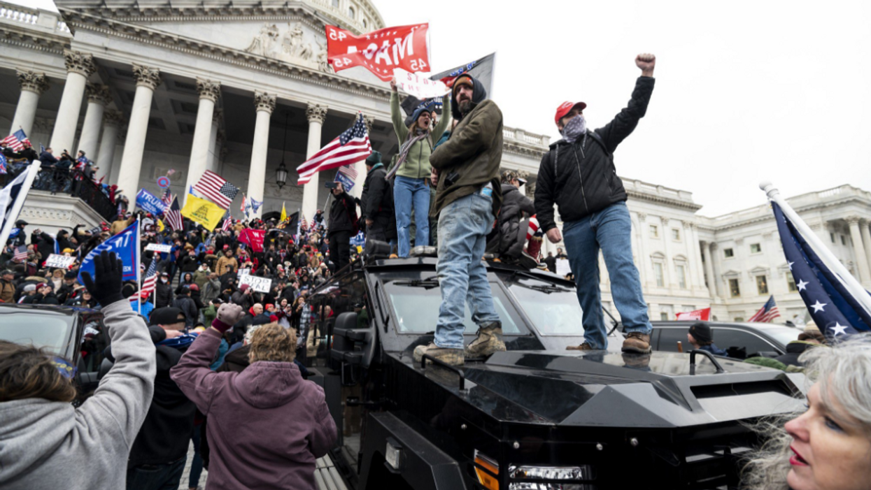 MAGA rioters storing the Capitol. 