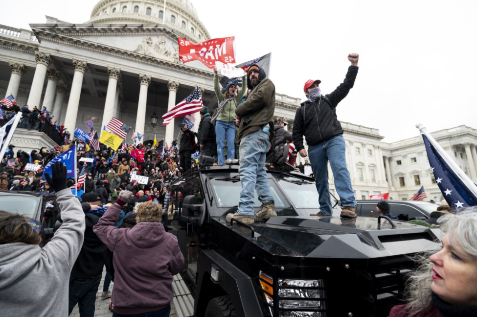 MAGA rioters storing the Capitol. 