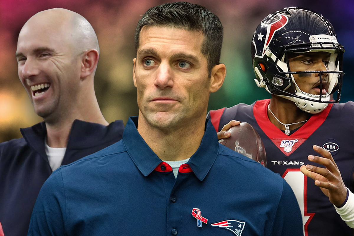 Texans Jack Easterby, Nick Caserio, Deshaun Watson