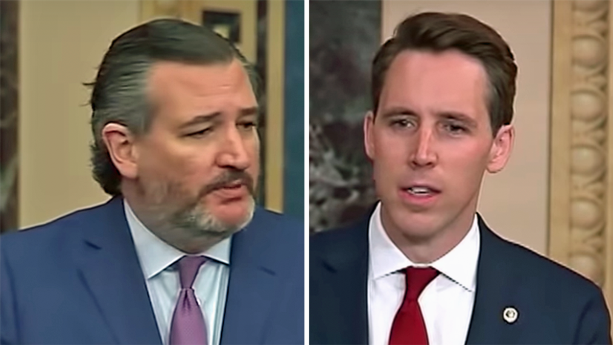 Ted Cruz and Josh Hawley's presidential hopes crippled after election stunt led to Capitol violence: report - Raw Story - Celebrating 16 Years of Independent Journalism