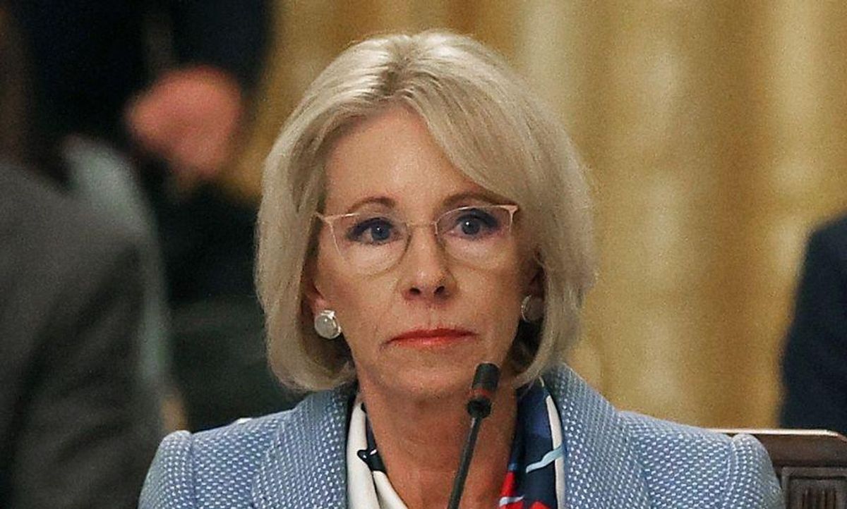 Teachers Union Has the Perfect Two Word Response After Betsy DeVos Resigns in Protest