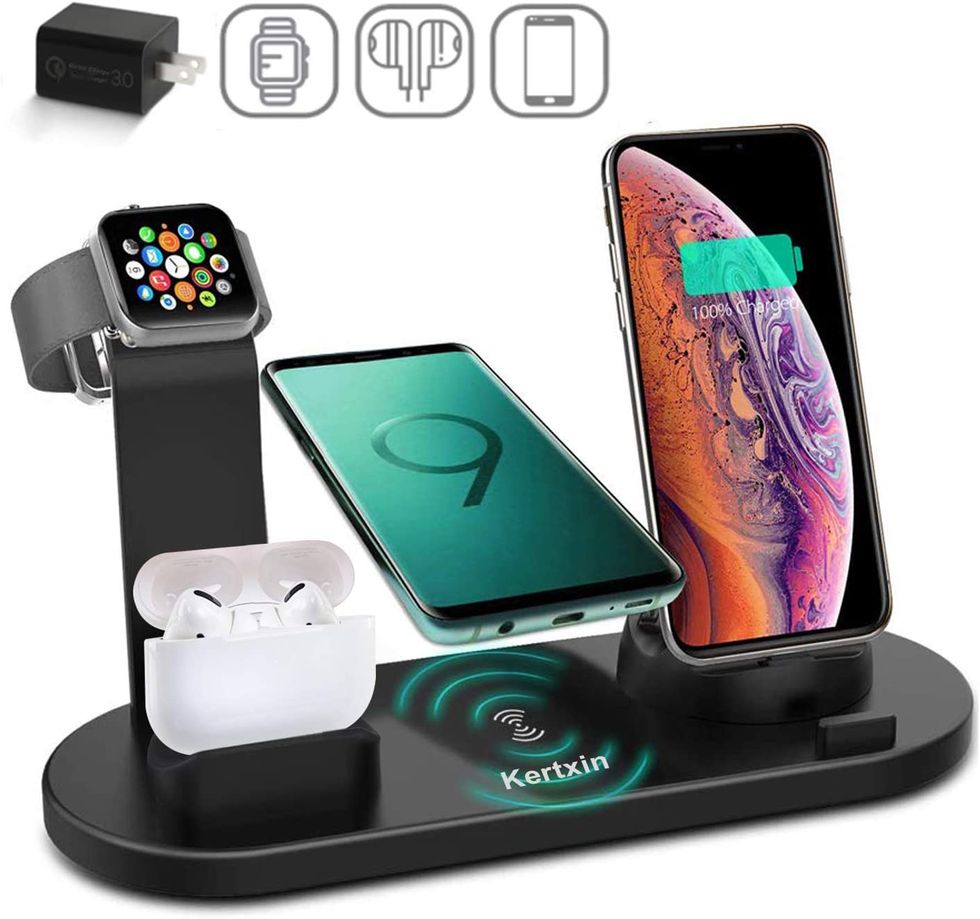 multi device desktop charging station