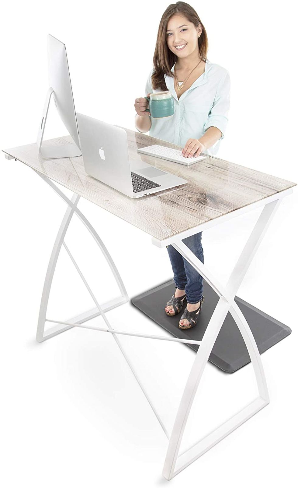 best standing desks on amazon on Rif6 Adjustable Height Standing Desk Converter 22 Words