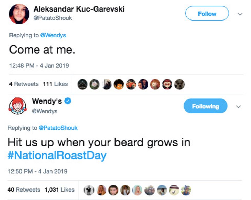 Wendy S Celebrates National Roast Day With These Savage Roasts 22 Words